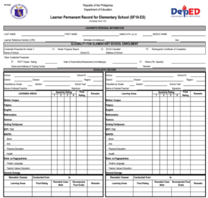 DepEd Form 137 Explained: How to Get a Copy | DepEd PH