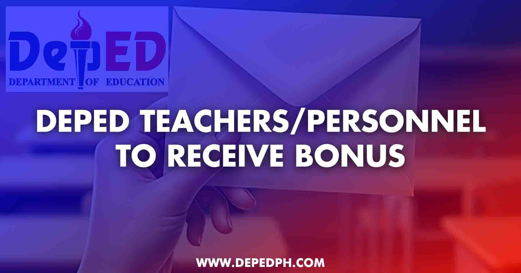 deped teachers and employees to receive performance bonus this year